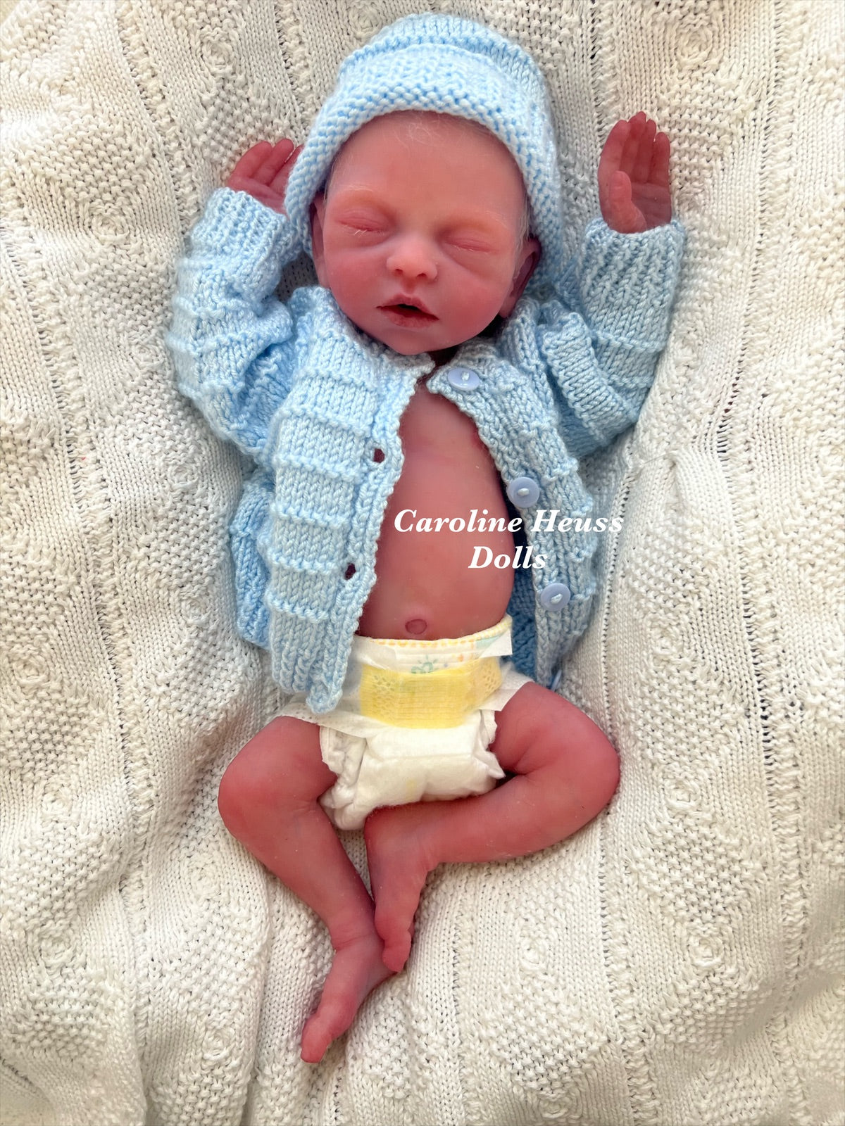 Custom order, soft full body solid silicone preemie baby boy doll, reborn ranger