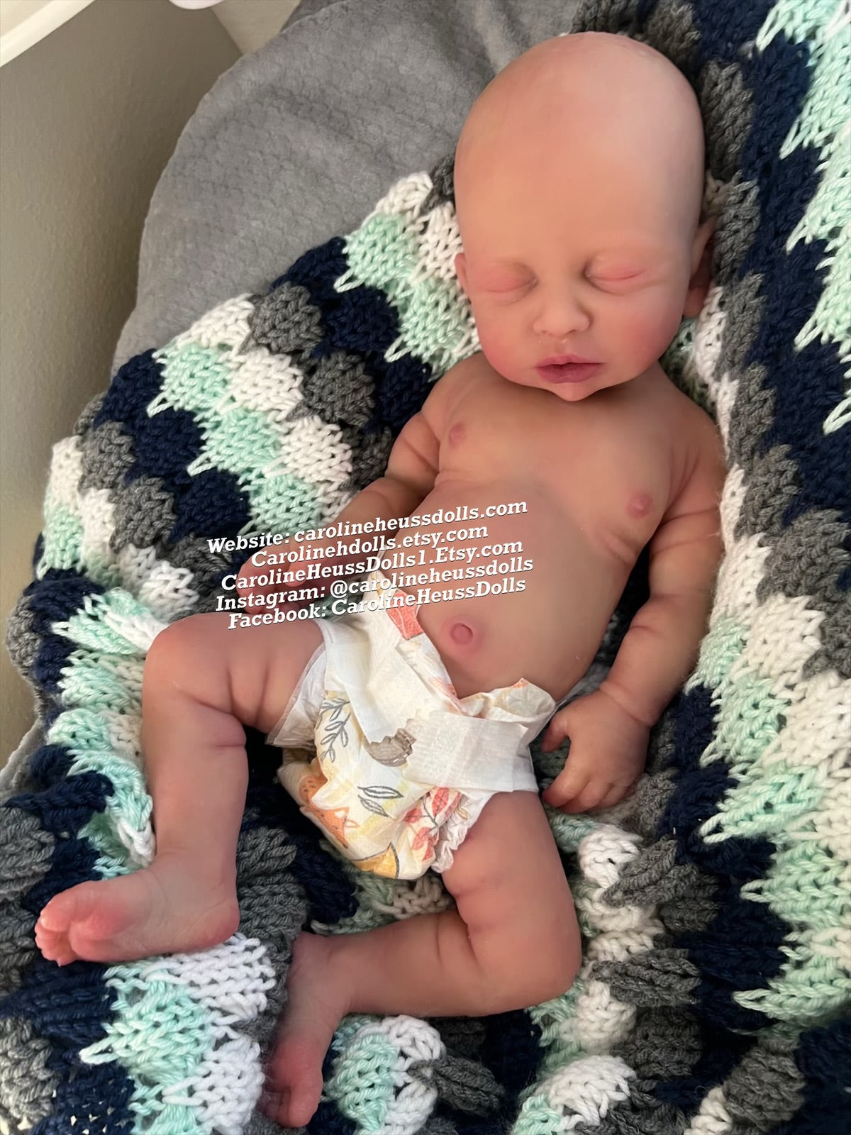 Ready to ship , Full body silicone baby doll, newborn reborn baby boy Drew