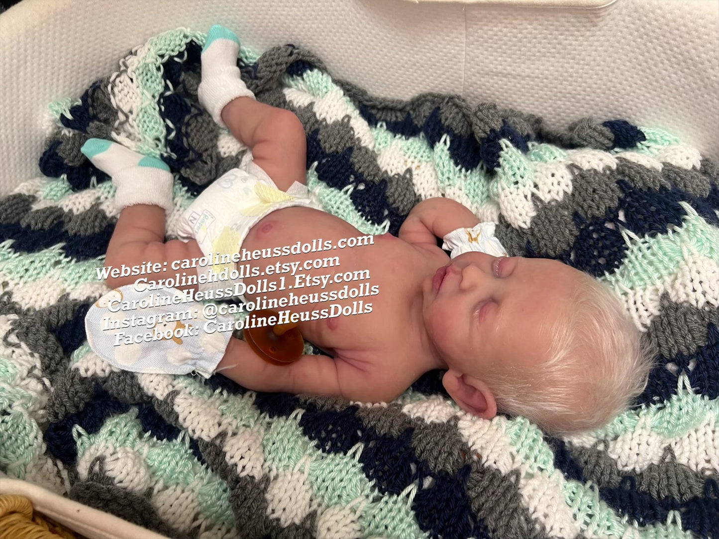 Ready to ship , Full body silicone baby doll, newborn reborn baby boy Drew