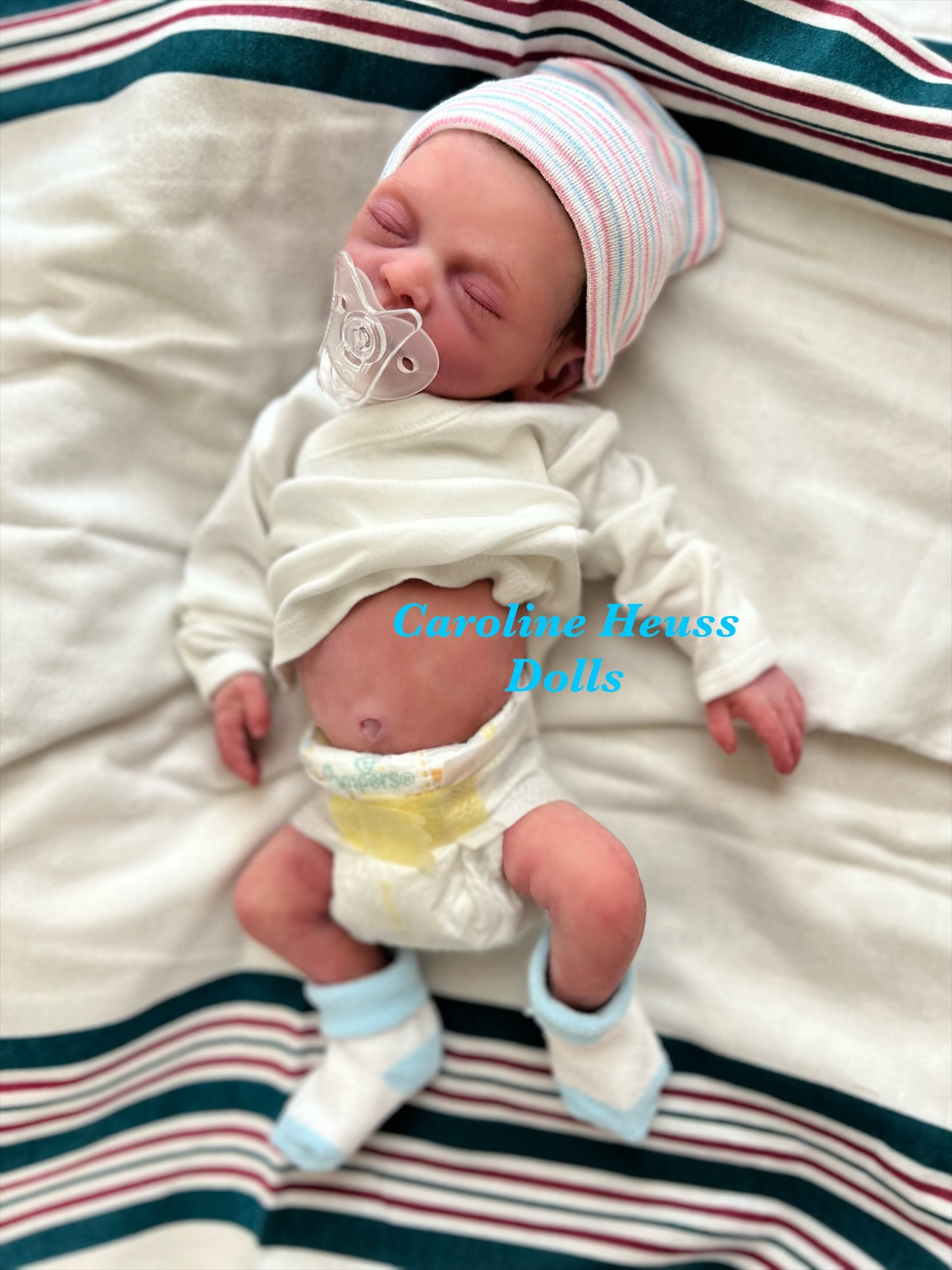 Custom order, soft full body solid silicone preemie baby boy doll, reborn ranger