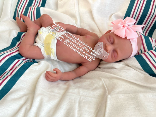 Ready to ship, High quality full body silicone baby doll, custom order, Beautiful little girl, full body silicone, reborn baby girl doll River
