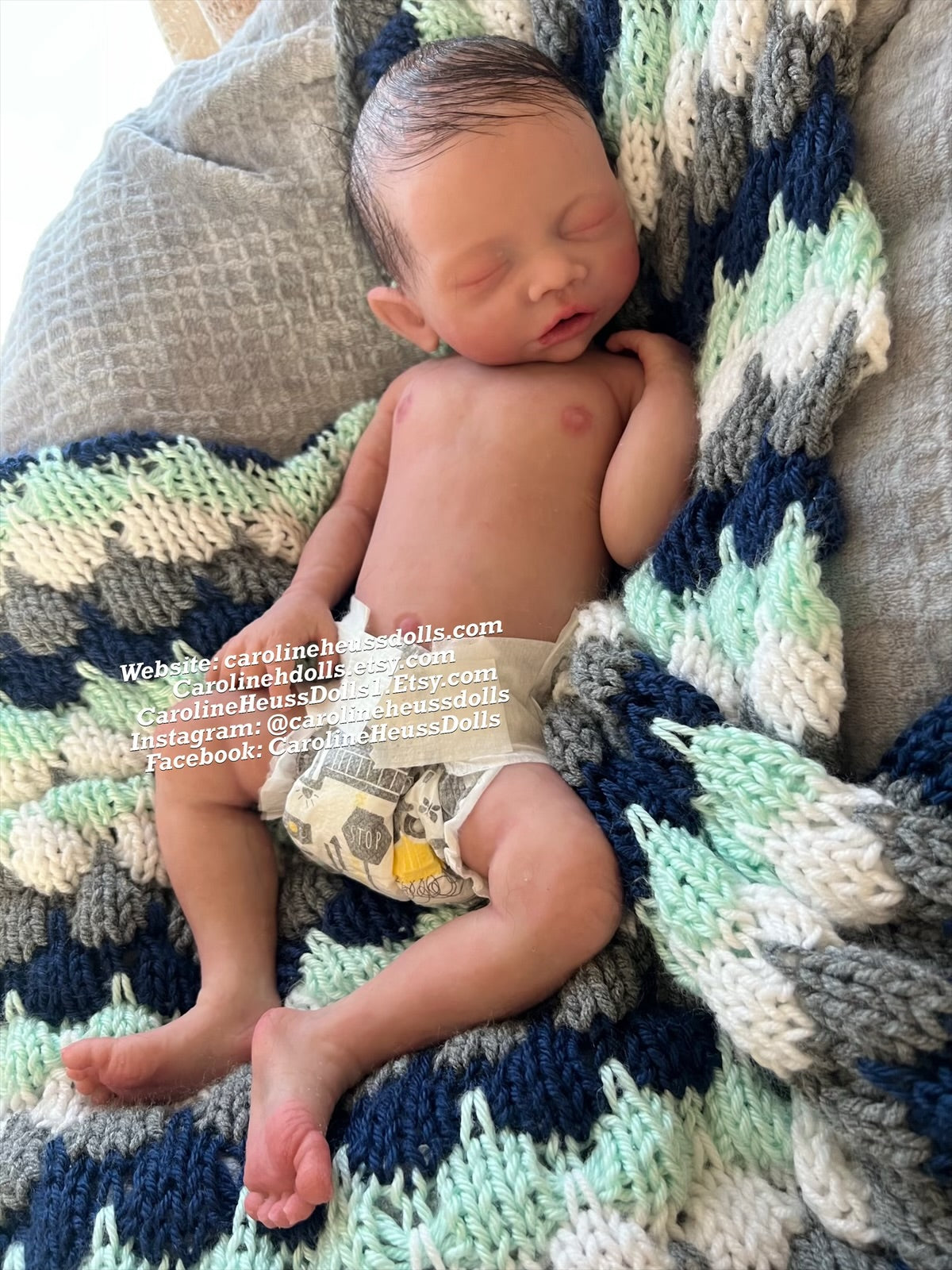 Ready to ship, soft full body Silicone newborn reborn baby boy doll Bridger