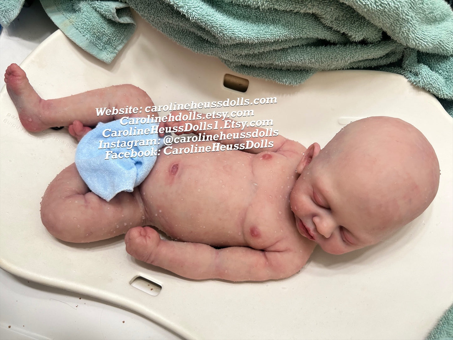 Ready to ship, soft full body silicone chubby big newborn 8lb baby Olive