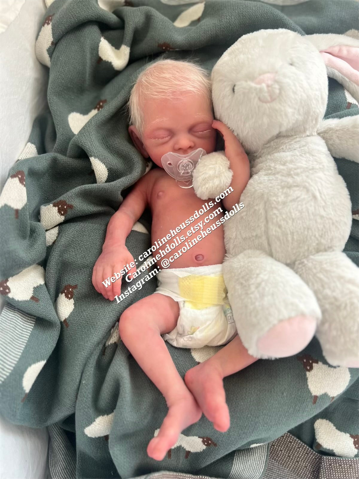 Custom order, soft full body solid silicone preemie baby boy doll, reborn ranger