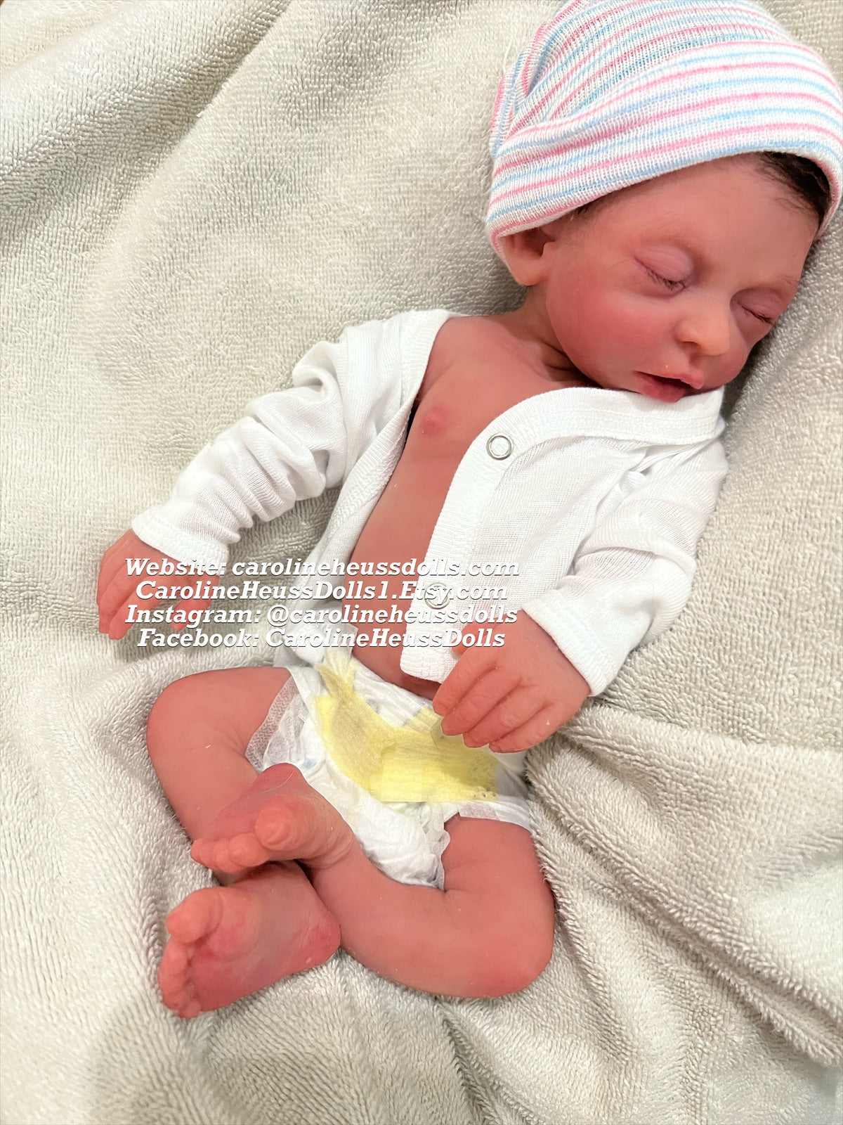 Custom order, soft full body solid silicone preemie baby boy doll, reborn ranger