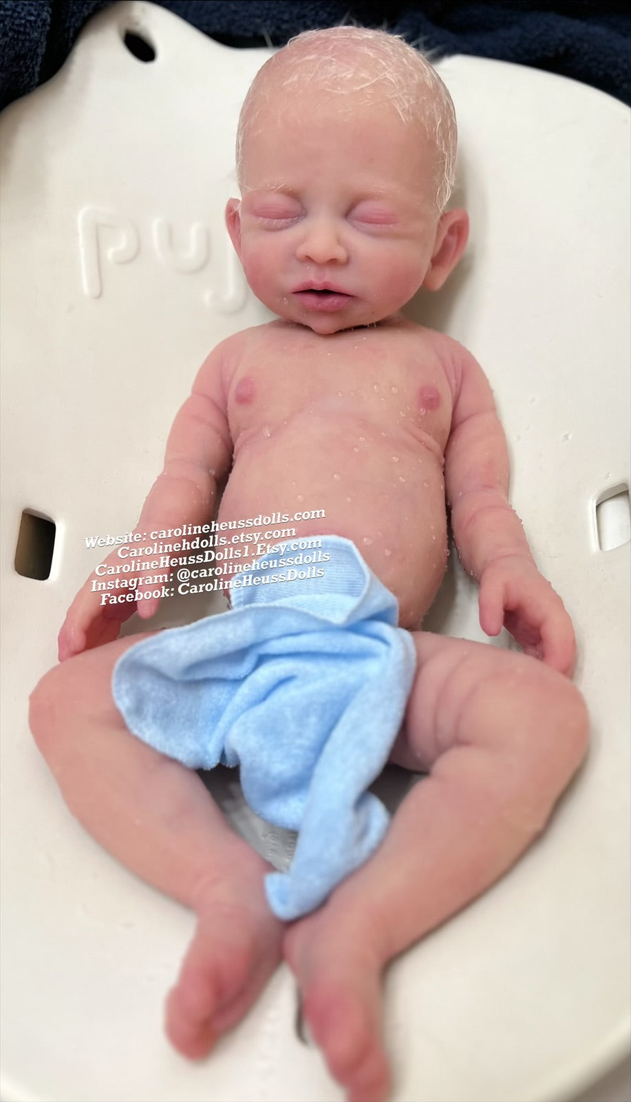 Ready to ship , Full body silicone baby doll, newborn reborn baby boy Drew