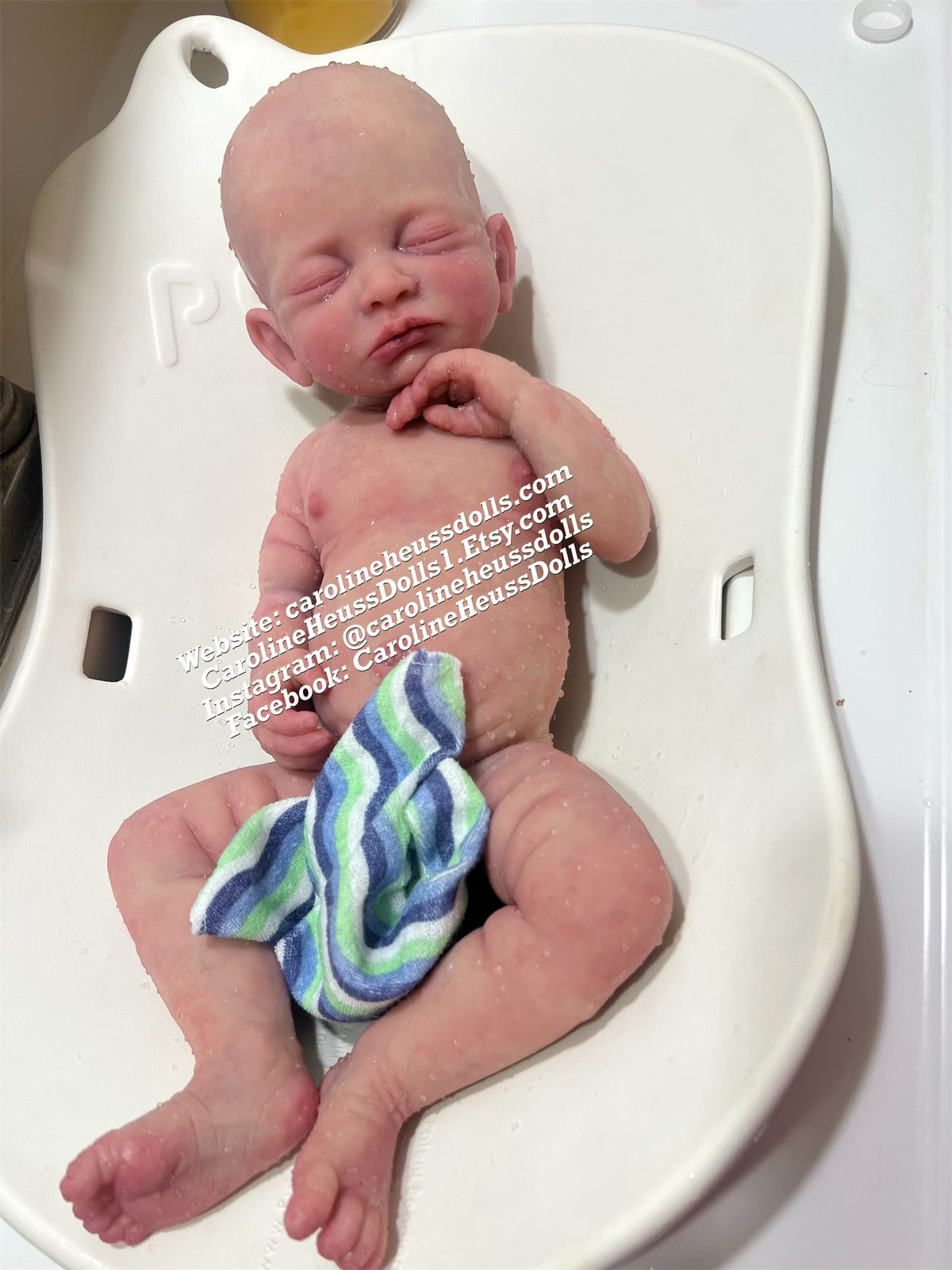Custom order, High quality soft full body silicone baby doll, newborn reborn baby boy Drew, layaway available