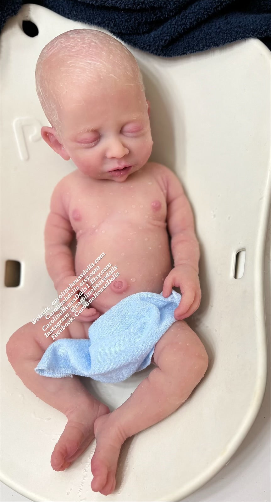 Ready to ship , Full body silicone baby doll, newborn reborn baby boy Drew
