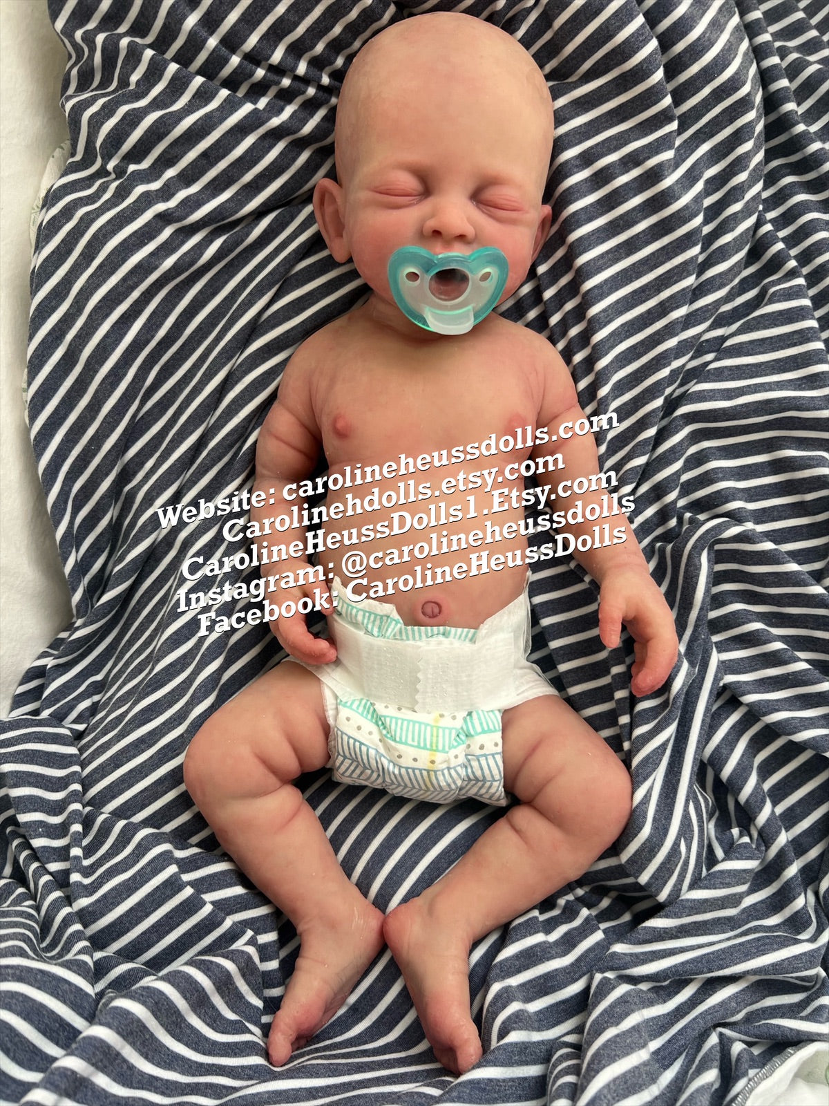 Custom order, High quality soft full body silicone baby doll, newborn reborn baby boy Drew, layaway available
