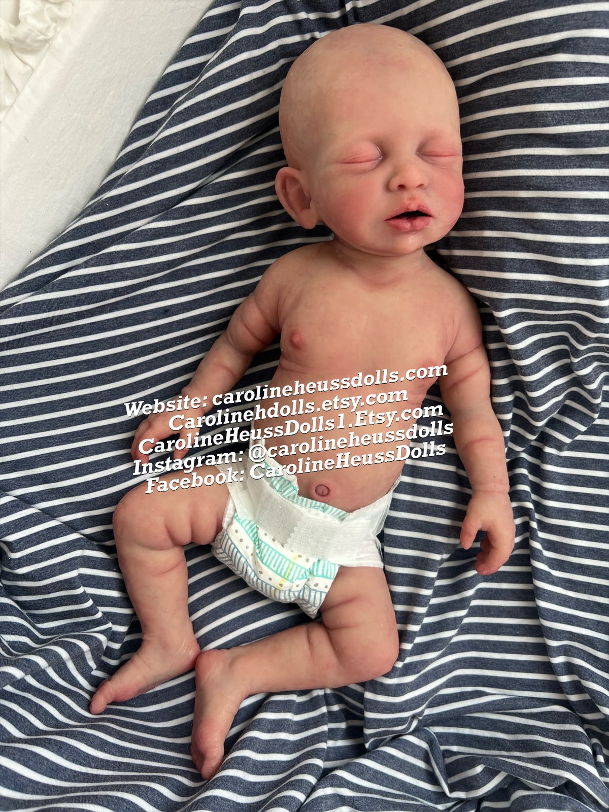 Custom order, High quality soft full body silicone baby doll, newborn reborn baby boy Drew, layaway available
