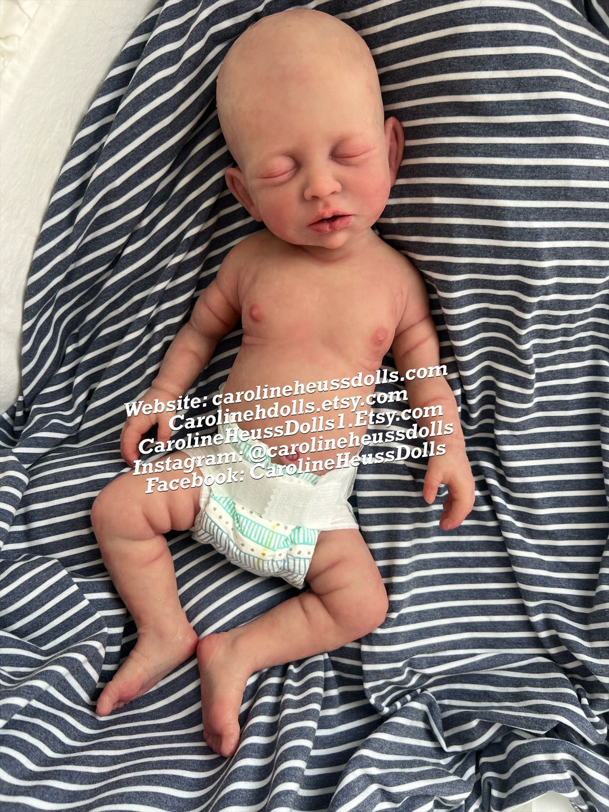 Custom order, High quality soft full body silicone baby doll, newborn reborn baby boy Drew, layaway available