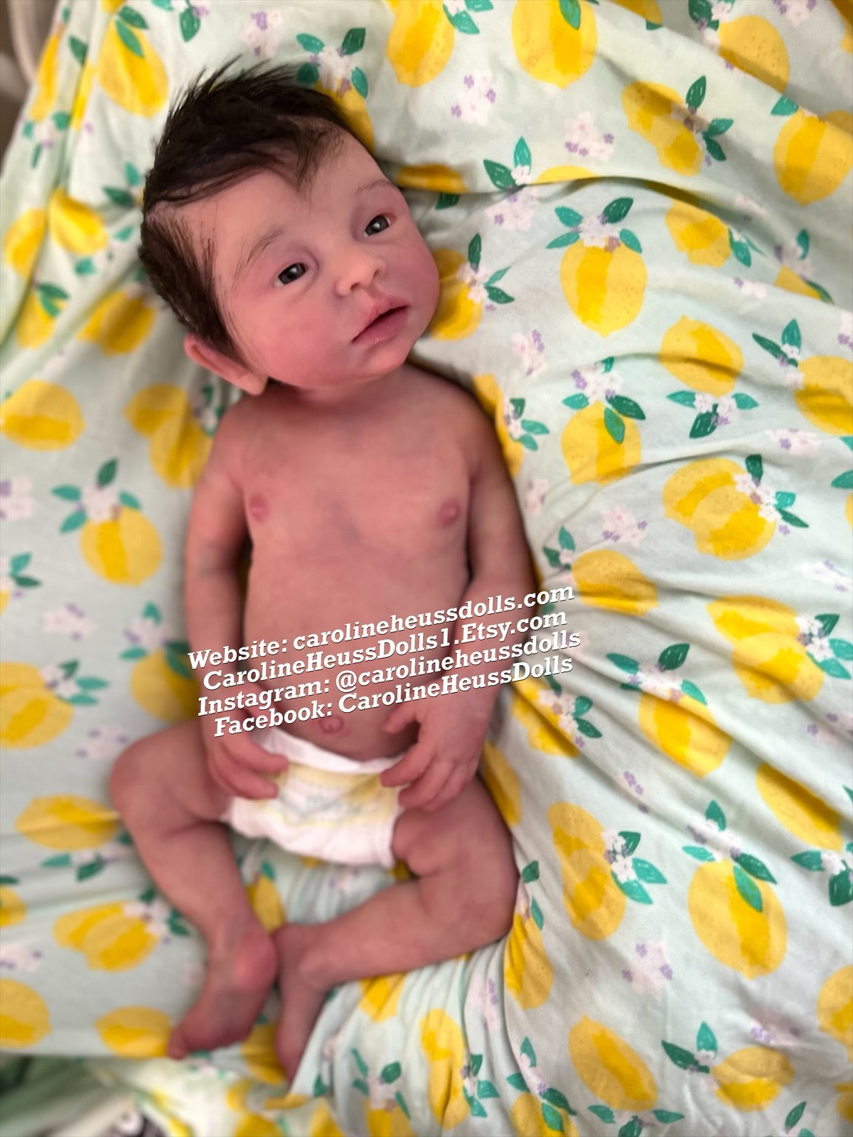 Customizable, full body silicone reborn baby girl or boy doll Wren