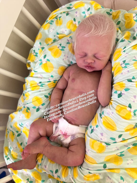 Customizable, Full body solid silicone, big baby 3month Darla