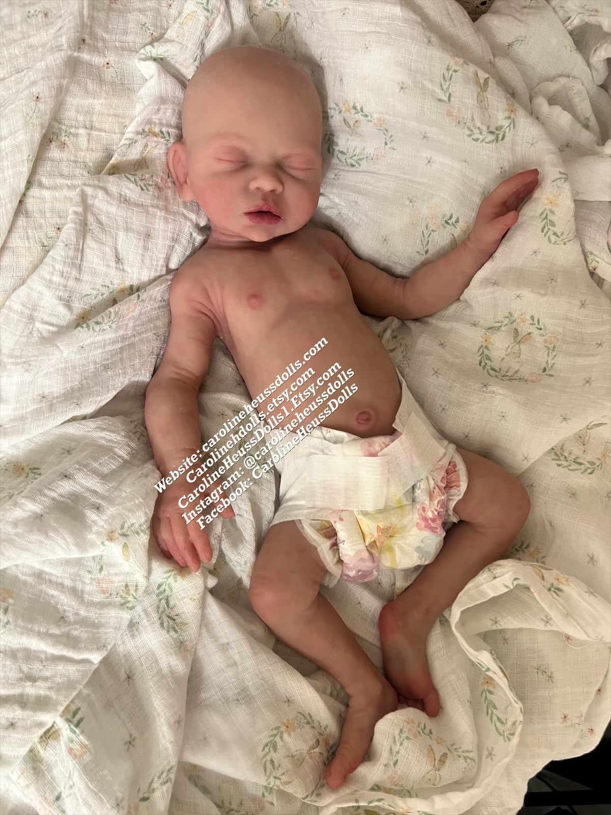 Ready to ship, Full body silicone reborn baby girl doll newborn Brighton