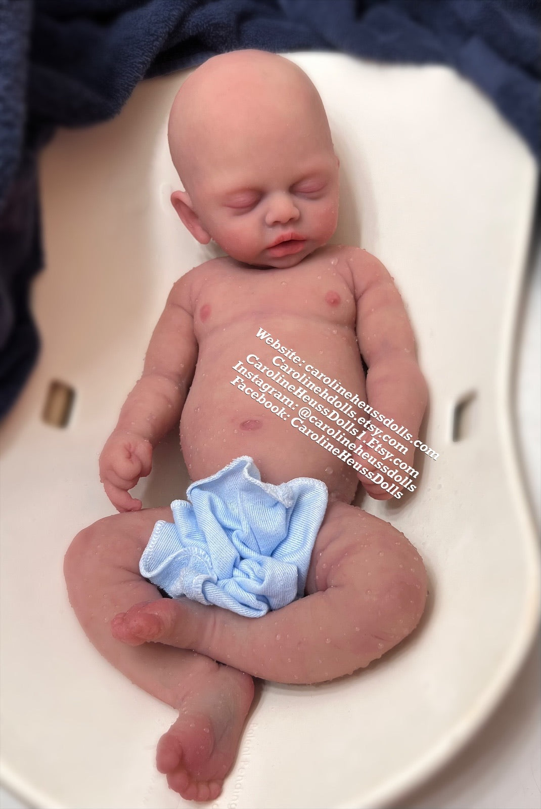 Ready to ship, soft full body silicone chubby 8lb newborn baby Olive