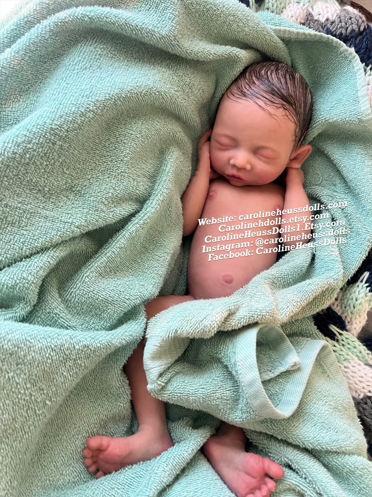 Ready to ship, soft full body Silicone newborn reborn baby boy doll Bridger