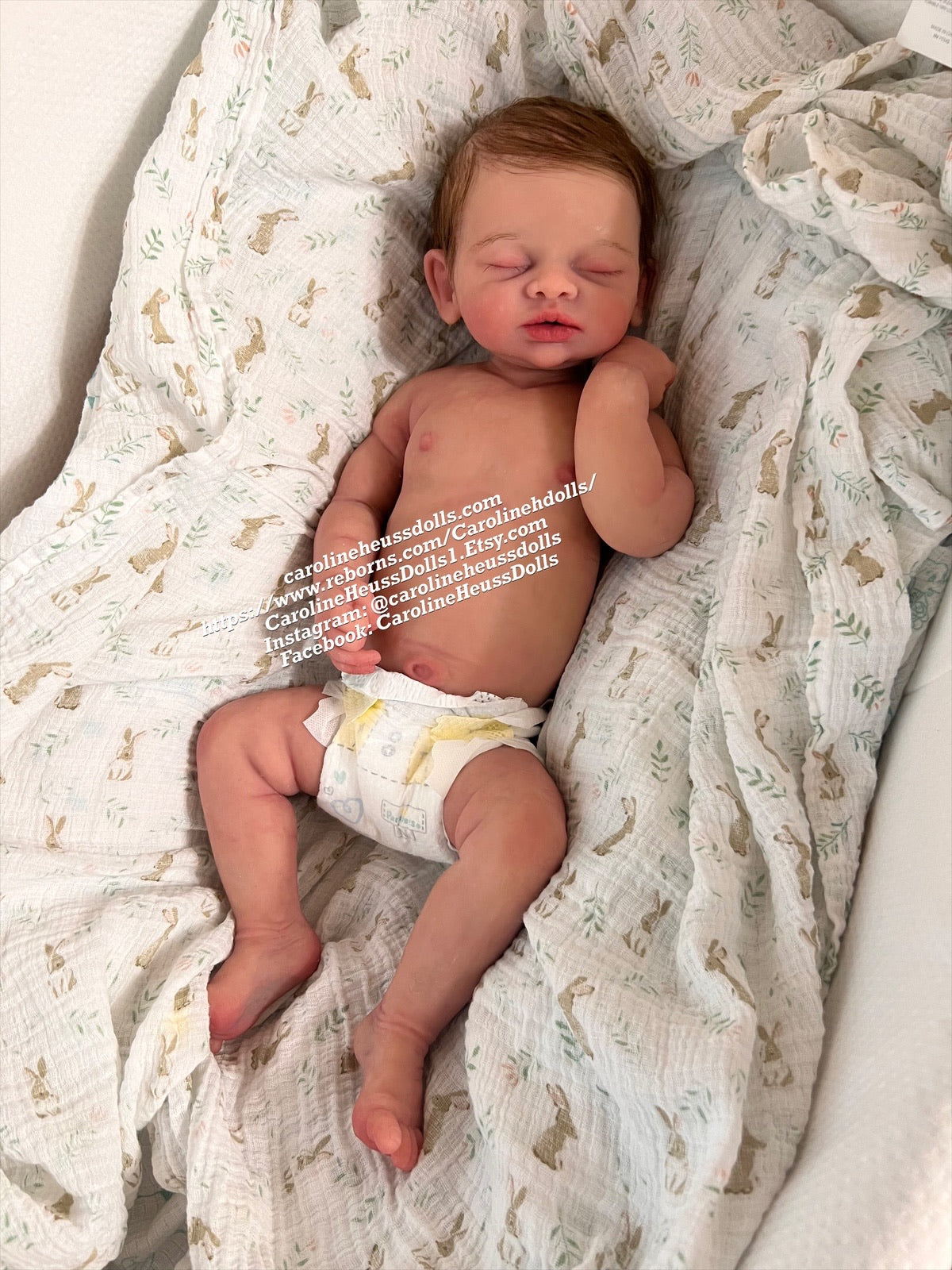 Ready to sip, soft full body silicone big baby girl 3 month Darla