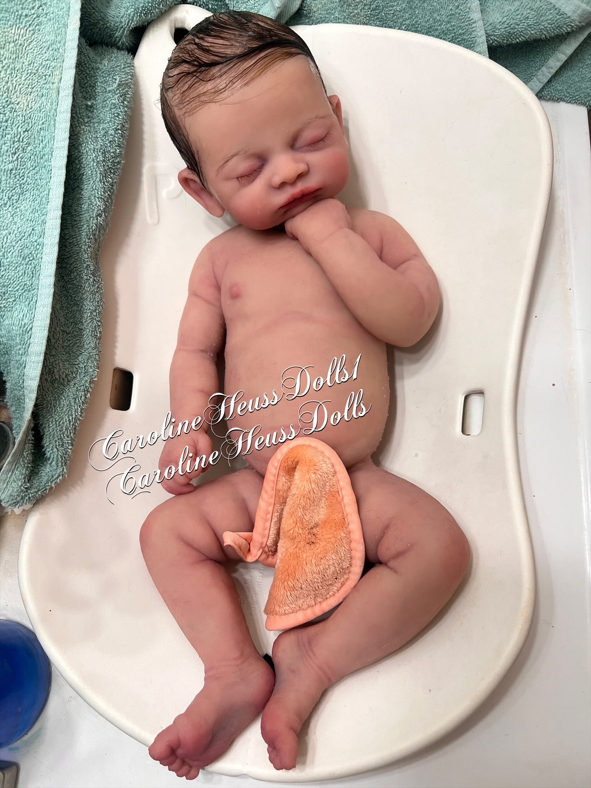 Ready to sip, soft full body silicone big baby girl 3 month Darla