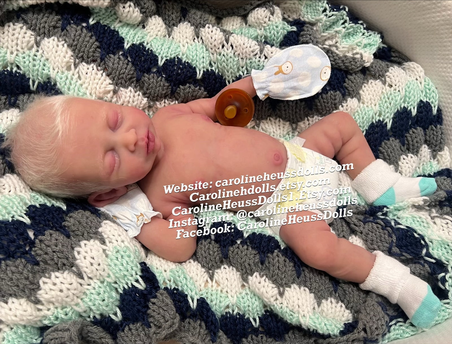 Ready to ship , Full body silicone baby doll, newborn reborn baby boy Drew