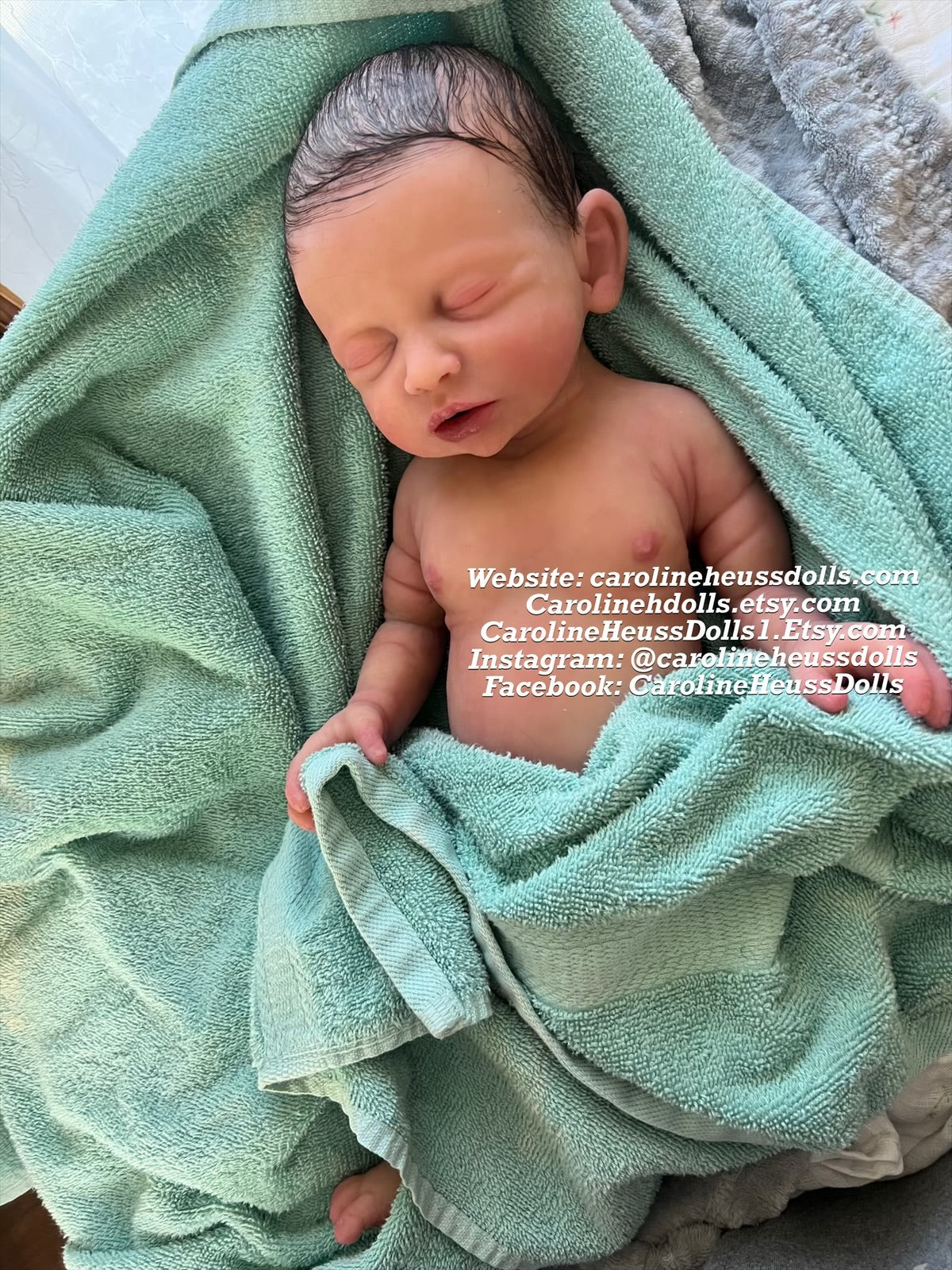 Ready to ship , Full body solid silicone reborn baby boy doll chubby newborn Drew. Ready for Christmas!