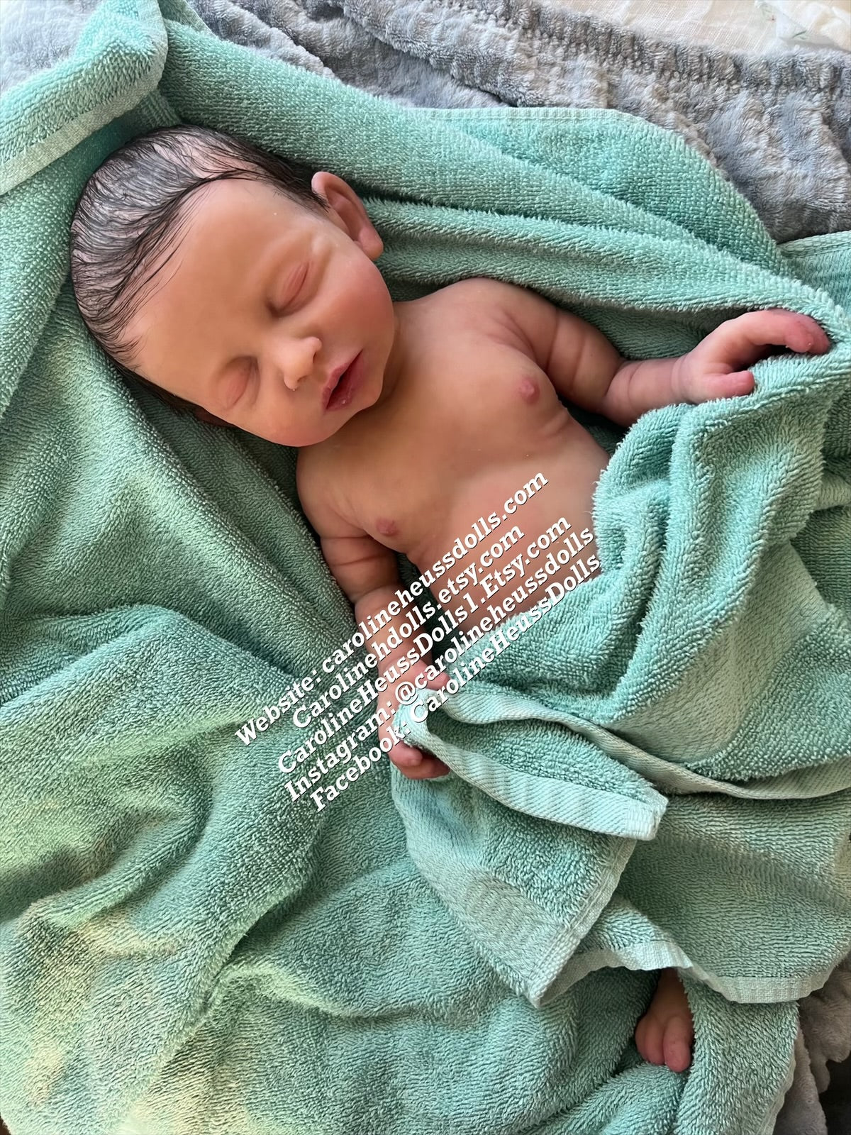 Ready to ship , Full body solid silicone reborn baby boy doll chubby newborn Drew. Ready for Christmas!