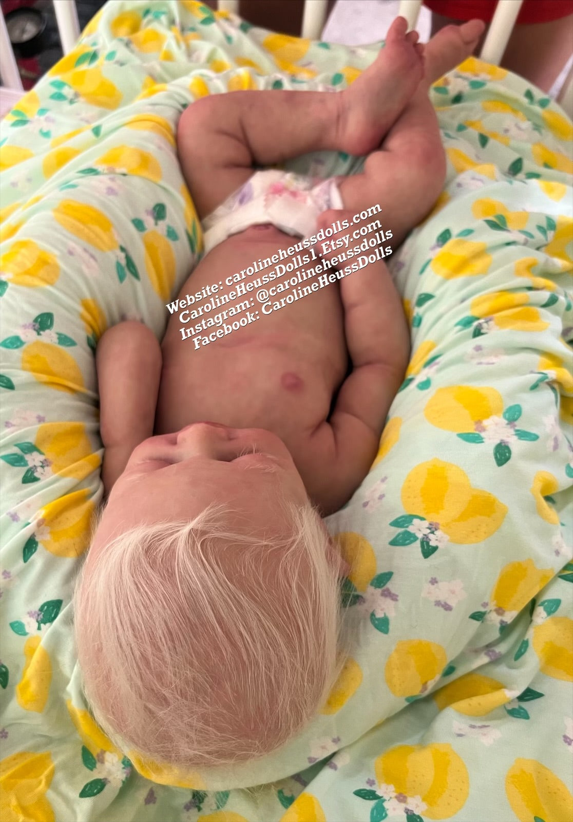 Customizable, Full body solid silicone, big baby 3month Darla