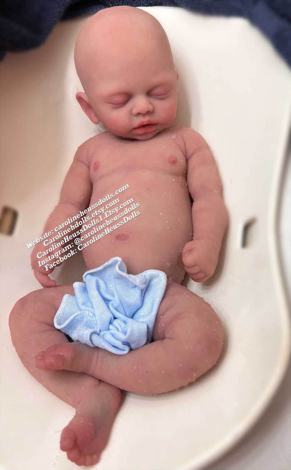 Ready to ship, soft full body silicone chubby 8lb newborn baby Olive