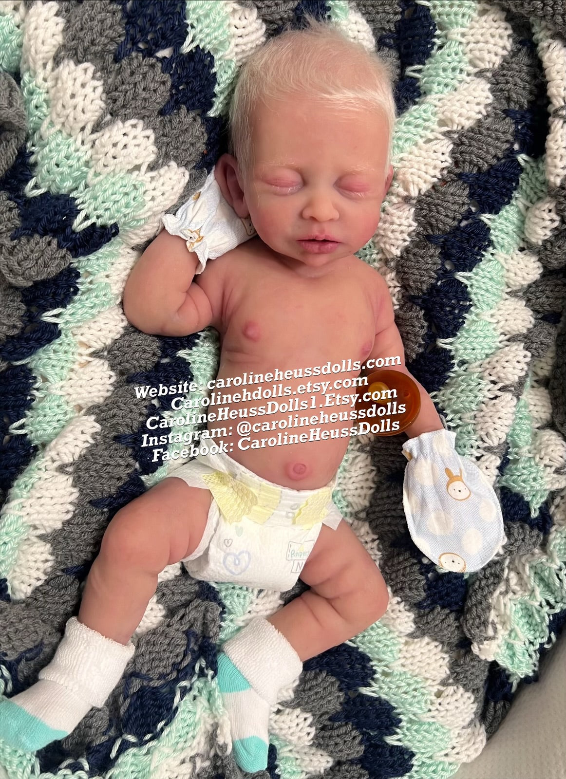 Ready to ship , Full body silicone baby doll, newborn reborn baby boy Drew