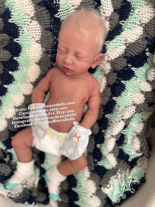 Ready to ship , Full body silicone baby doll, newborn reborn baby boy Drew