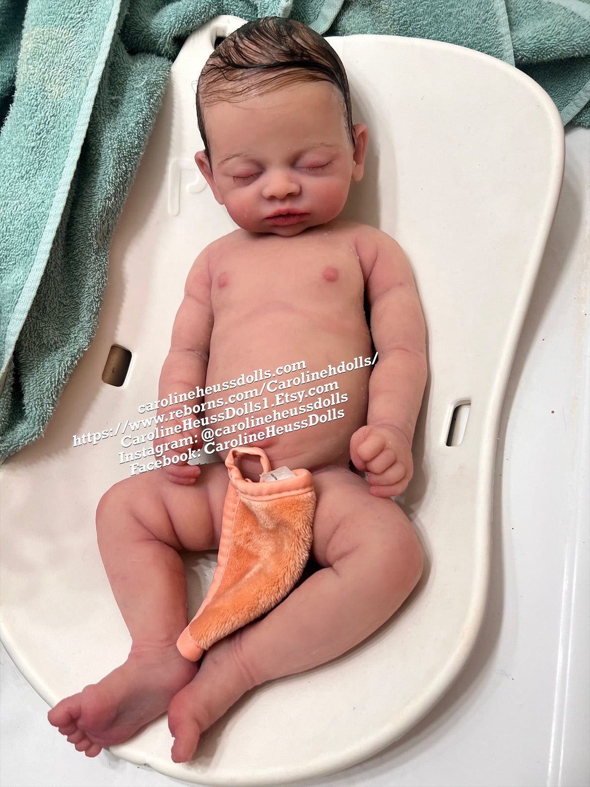 Ready to sip, soft full body silicone big baby girl 3 month Darla