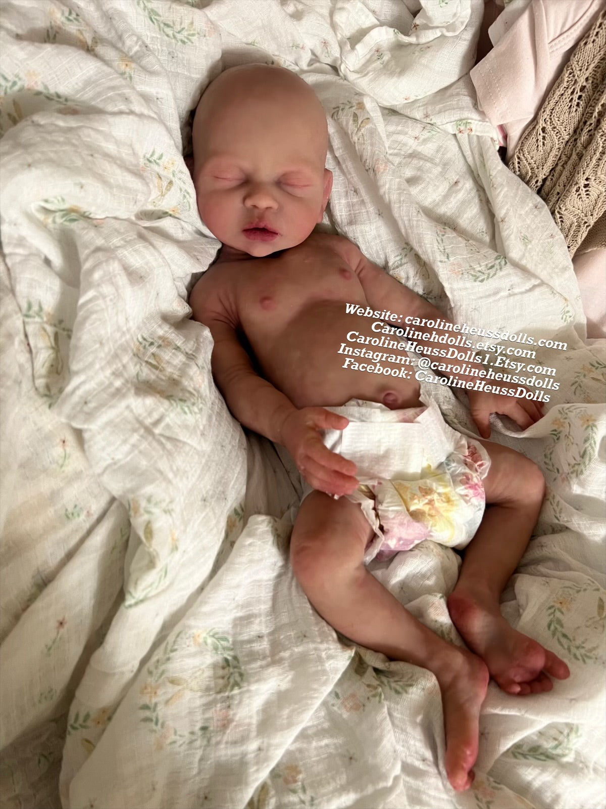 Ready to ship, Full body silicone reborn baby girl doll newborn Brighton