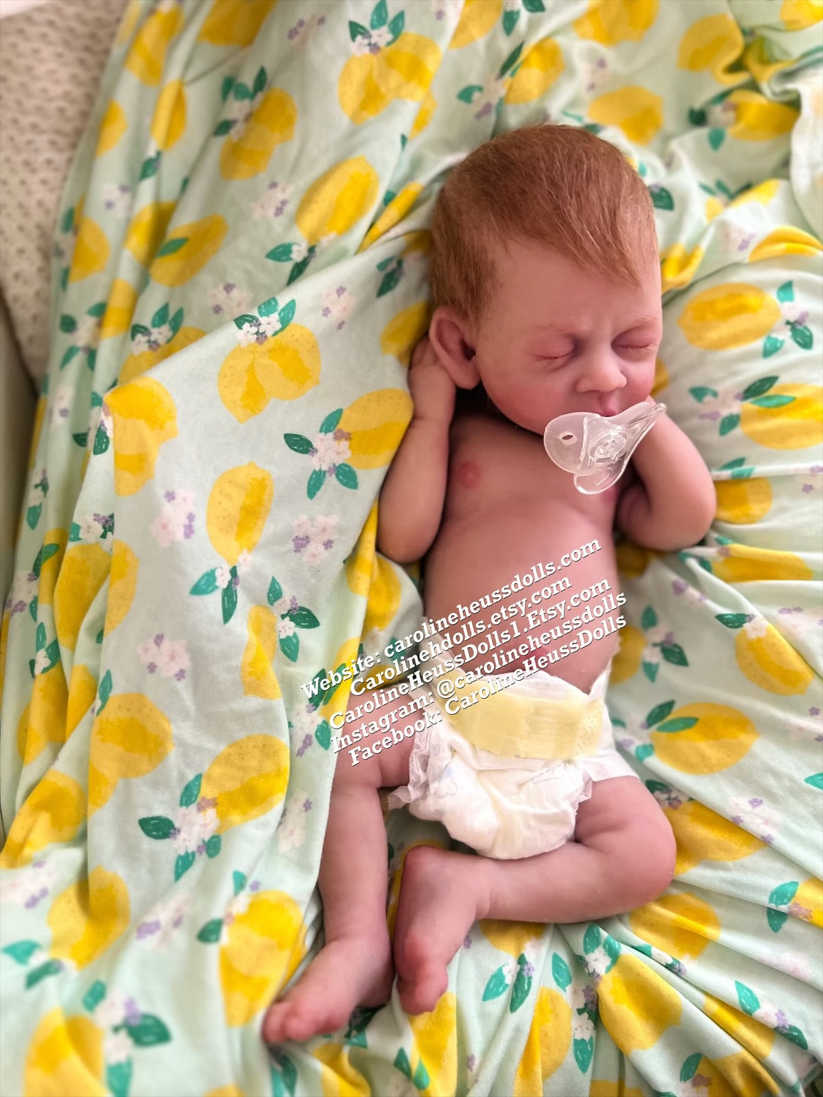 Ready to ship, full body solid silicone preemie River reborn baby girl. Ready for Christmas