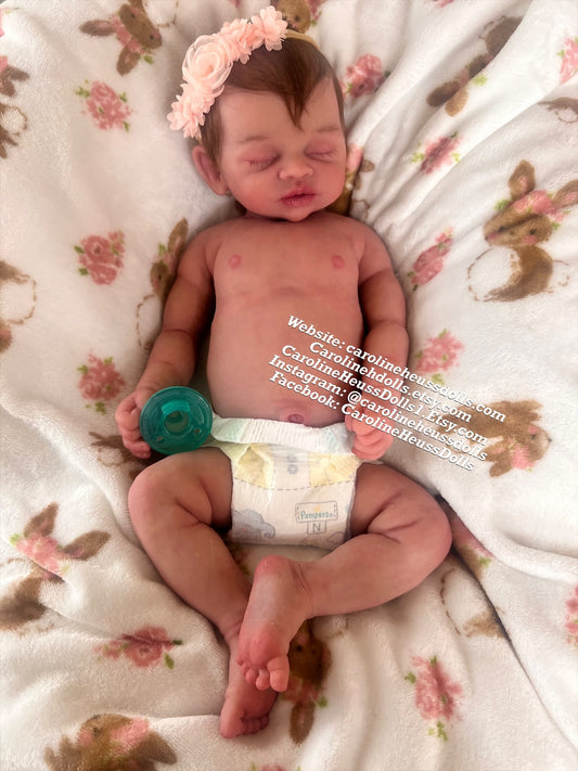 Full body solid silicone, big baby 3month Darla, custom order, layaway available