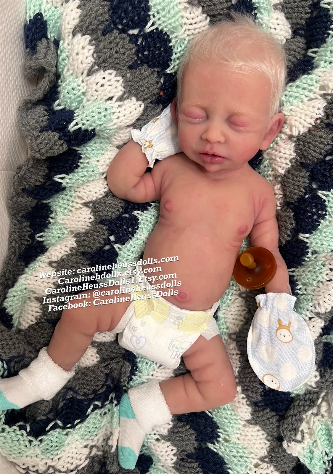 Ready to ship , Full body silicone baby doll, newborn reborn baby boy Drew
