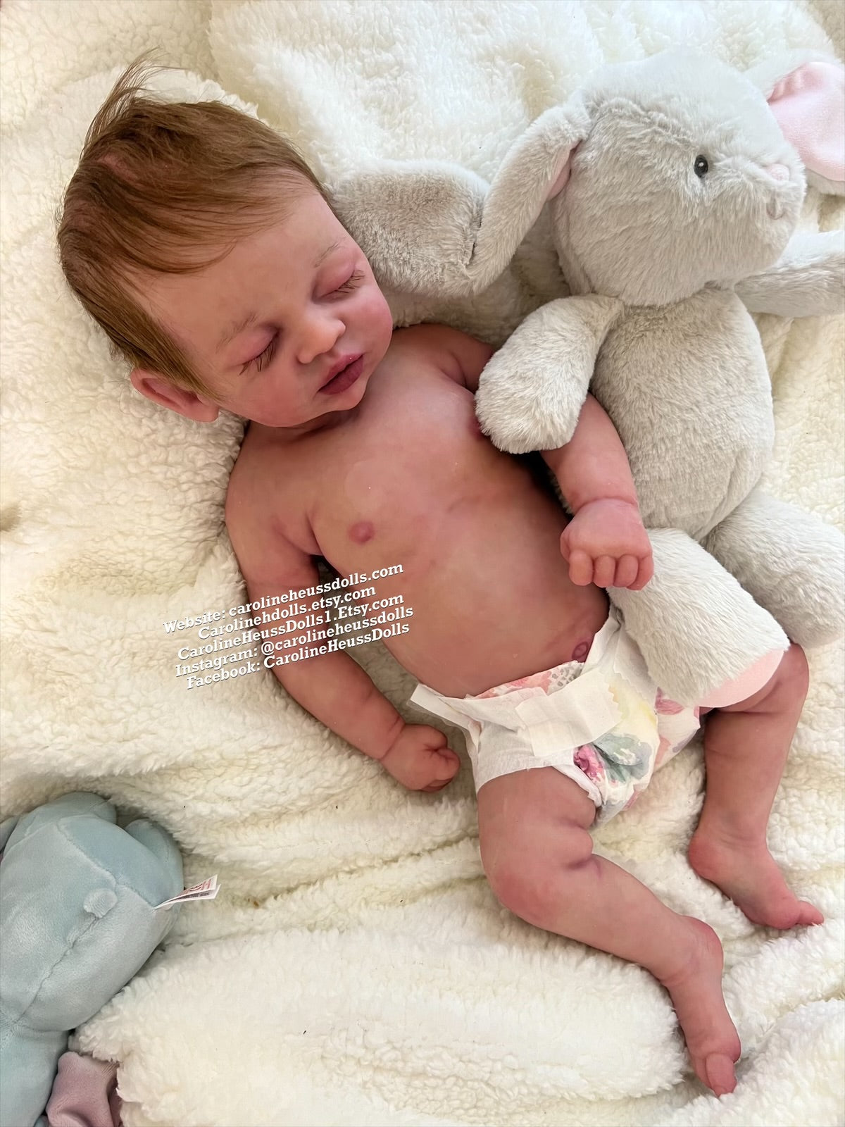 Customizable, Full body solid silicone, big baby 3month Darla