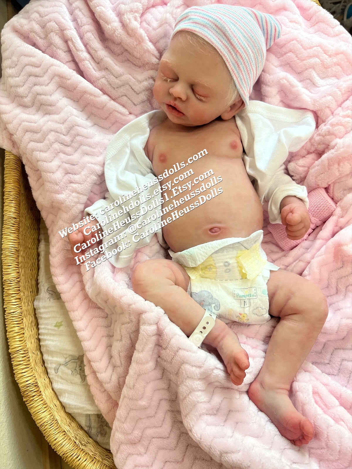 Custom order big newborn 8lb Olive, soft full body silicone